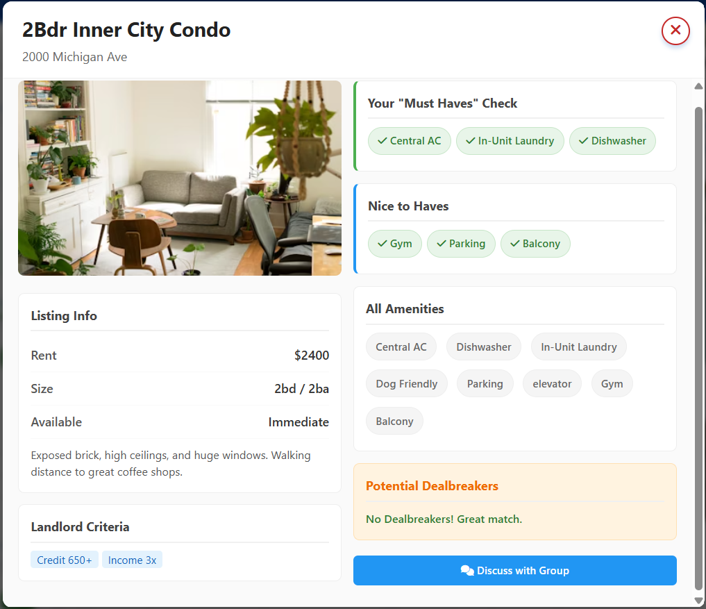 CohabiSafe Renter Dashboard Demo